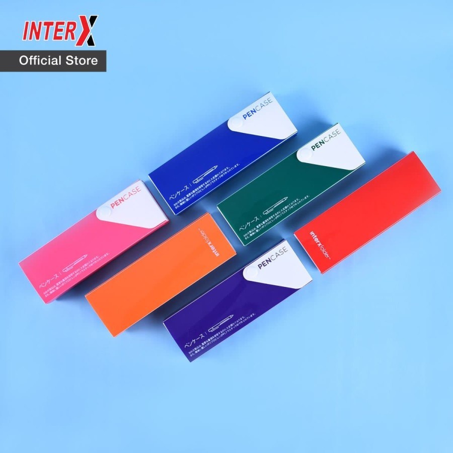 

PEN CASE INTER-X | Kotak Pensil Geser Warna Glossy | Tempat Pencil Plastik Premium
