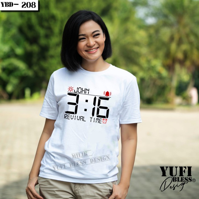 

Nemodorry T Shirt/Kaos Rohani Kristen Katolik-John 3:16
