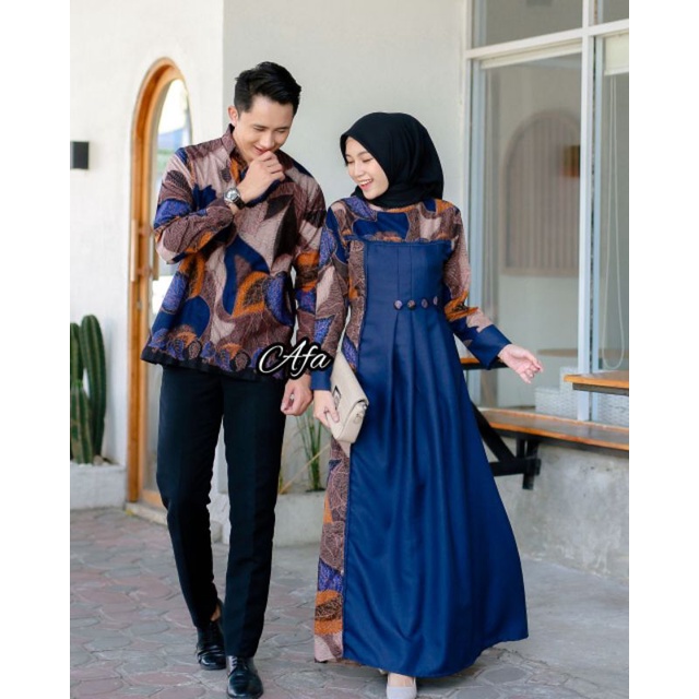 BAJU MUSLIM BATIK COUPLE / GAMIS COUPLE / GAMIS BATIK COUPLE