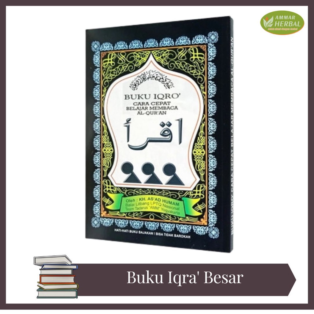 BUKU IQRA' IQRA IQRO ANAK BESAR JILID 1-6