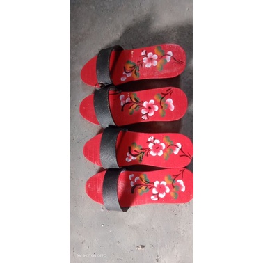sandal kelompen bakiak kayu terompah Anti air