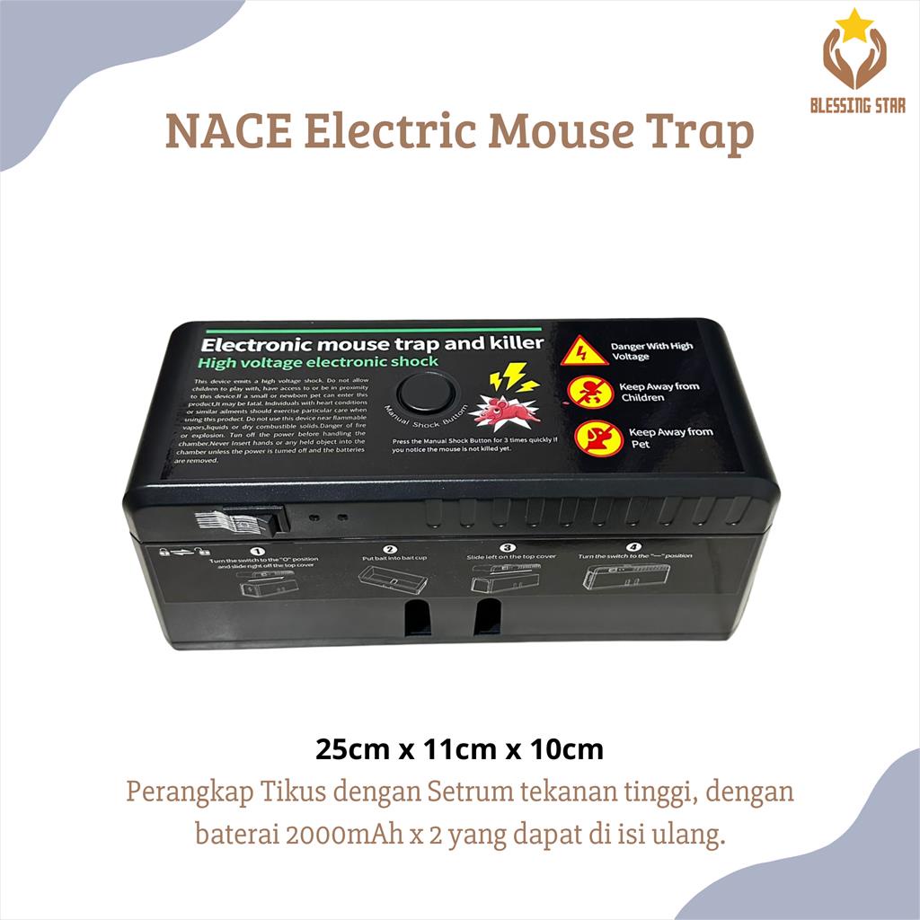 NACE Perangkap Tikus Elektrik  Jebakan Tikus Setrum