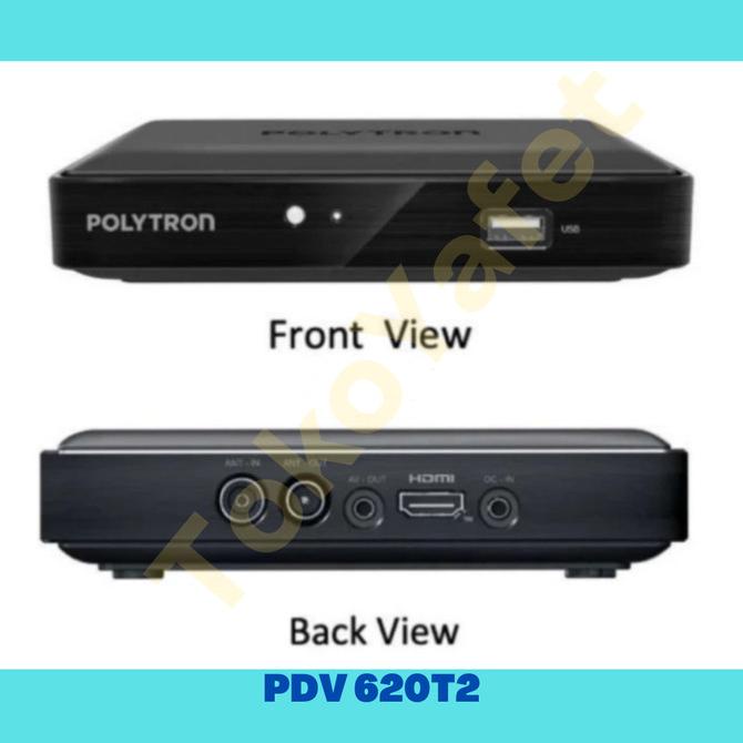STB DVB T2 SET TOP BOX TV DIGITAL POLYTRON - PDV 600T2 / PDV 620T2 ORI