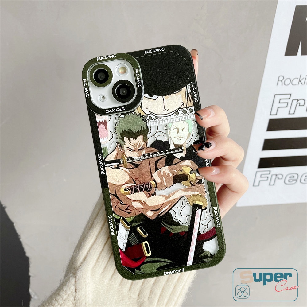 Kartun Luffy Zoro Anime One Piece Soft TPU Case Realme C55 C33 C31 8i 9 6i 9 10 Pro+8 8Pro 5i 5 5s 9i C35 C25 C12 C25Y C30 C20 C15 C11 C21 C25s C21Y C3 C20A GT Penutup Mata Angel
