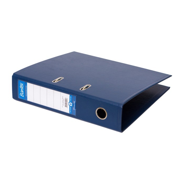 Ordner Bantex Lever Arch File PP Plastic A4 7cm Blue 1450-01 Biru