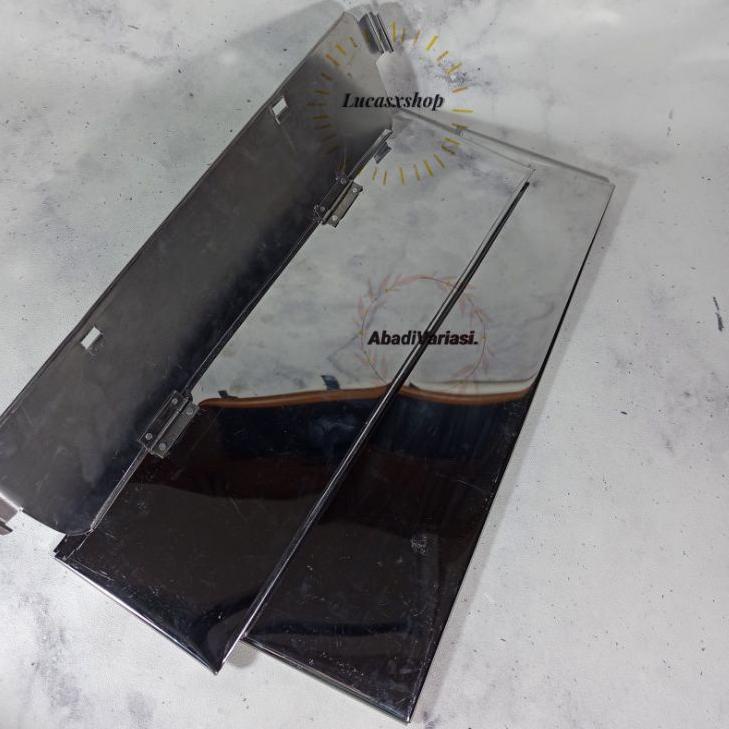 Model Update Tatakan Plat Nomor Mobil Ukuran Standart Duoble Model Selip Crum Hitam