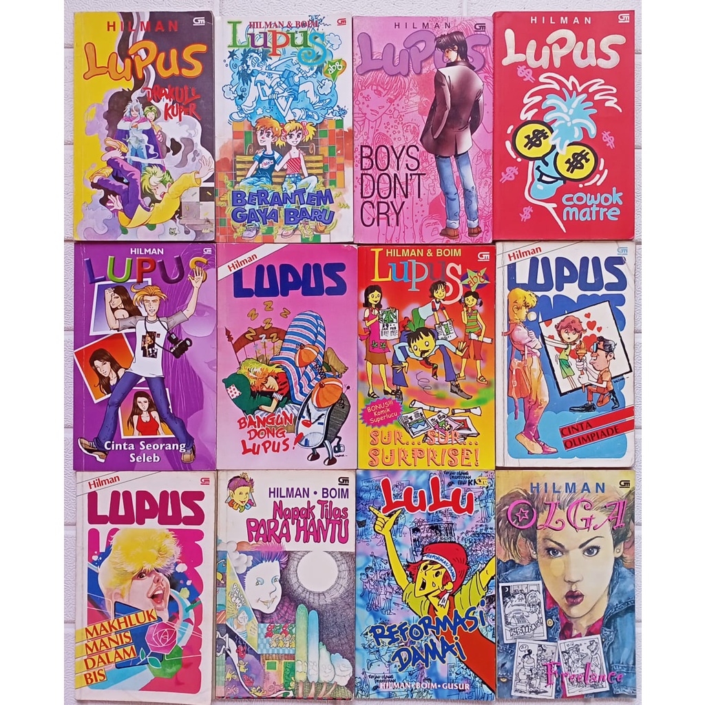 Novel Karya Hilman & Boim : LUPUS, LULU & OLGA(Ori, Bekas, Preloved)