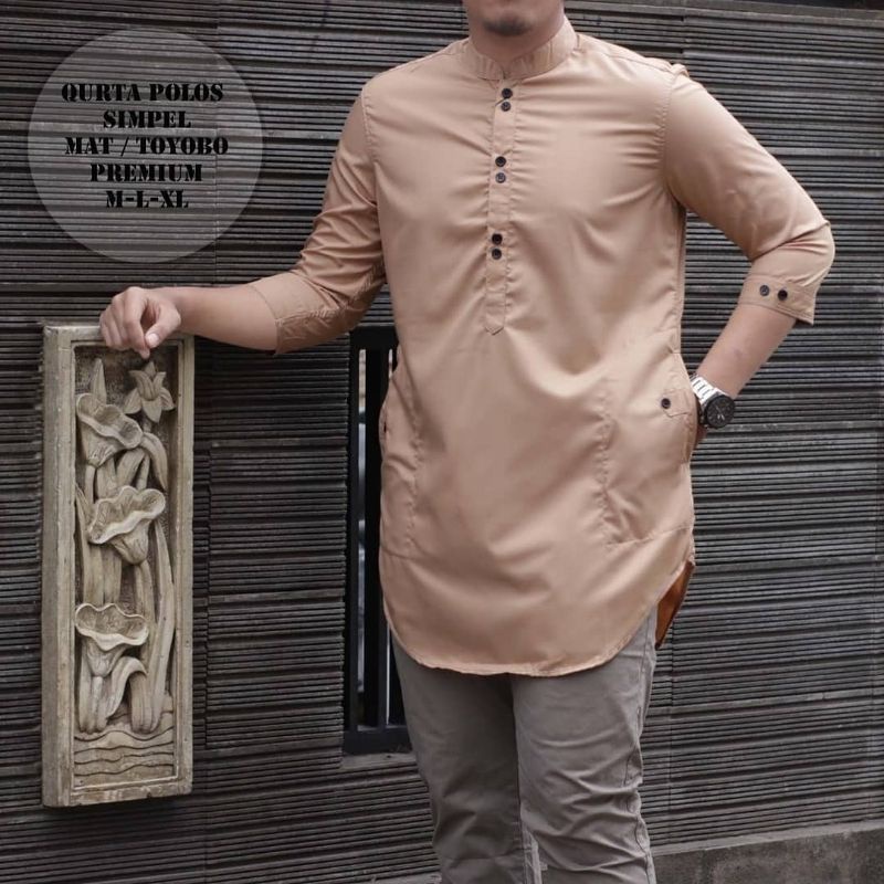 BAJU MUSLIM PRIA LENGAN 3/4, QURTA PAKISTAN, KOKO PREMIUM TOYOBO TOJIRO,