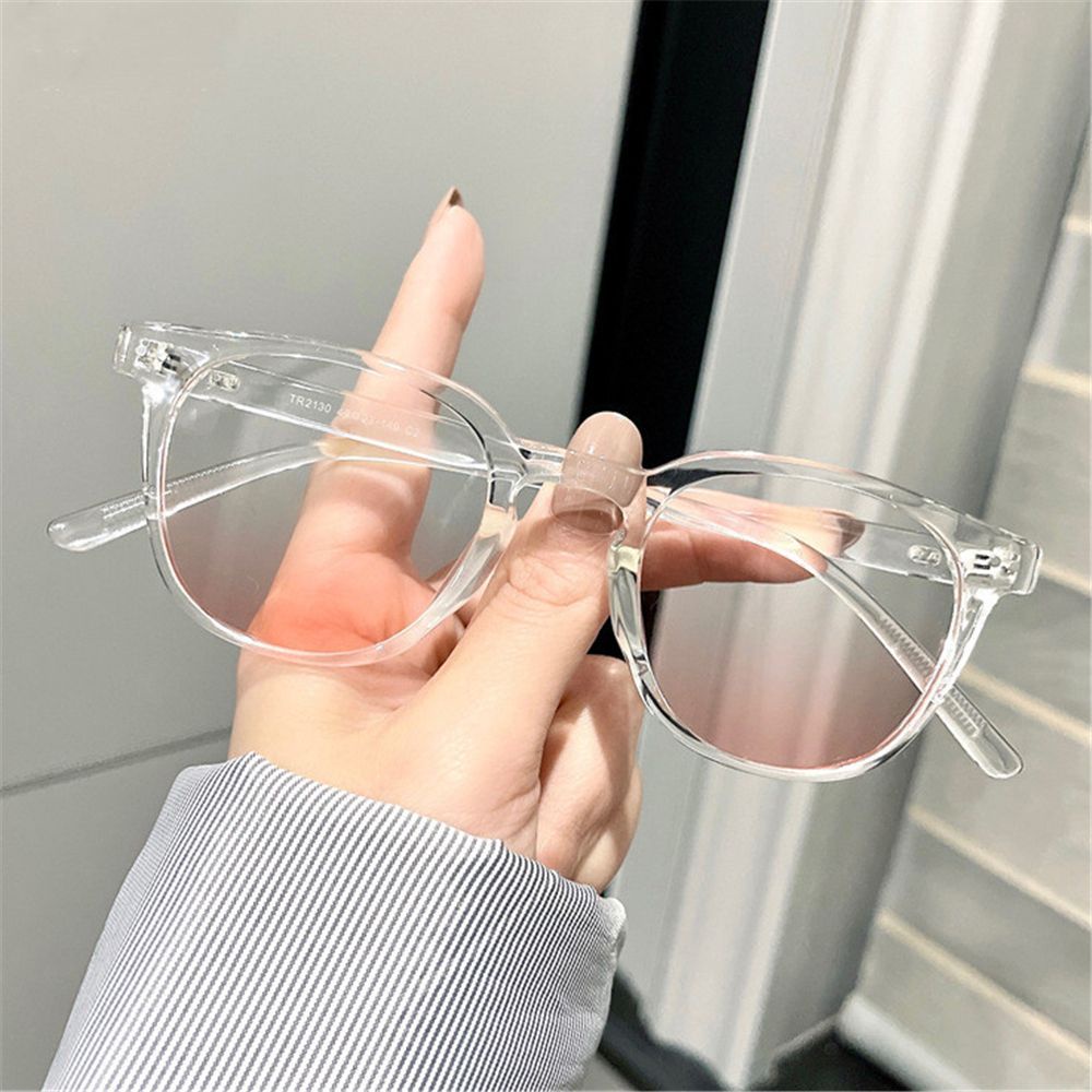 Kacamata Miopia Gaya Korea Baru Untuk Gadis Retro Ultralight Kacamata Rabun Dekat Populer Wanita Blush Gradient Glasses Eyewear