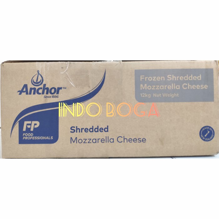 

anchor mozarella shredded 12 kg / keju mozzarella parut anchor 12 kg