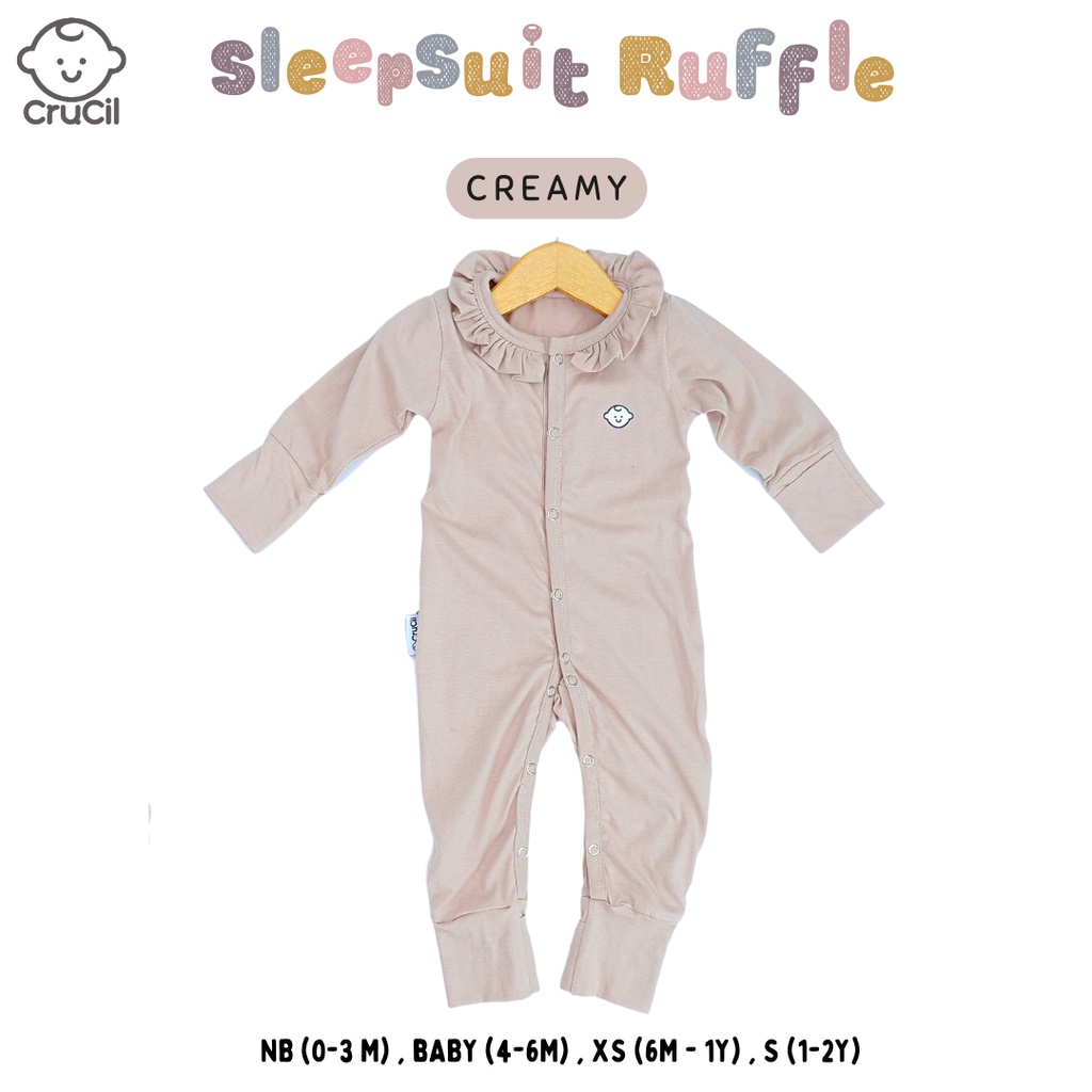 CruCil Factory Sleepsuit Ruffle (0 - 24 Months)