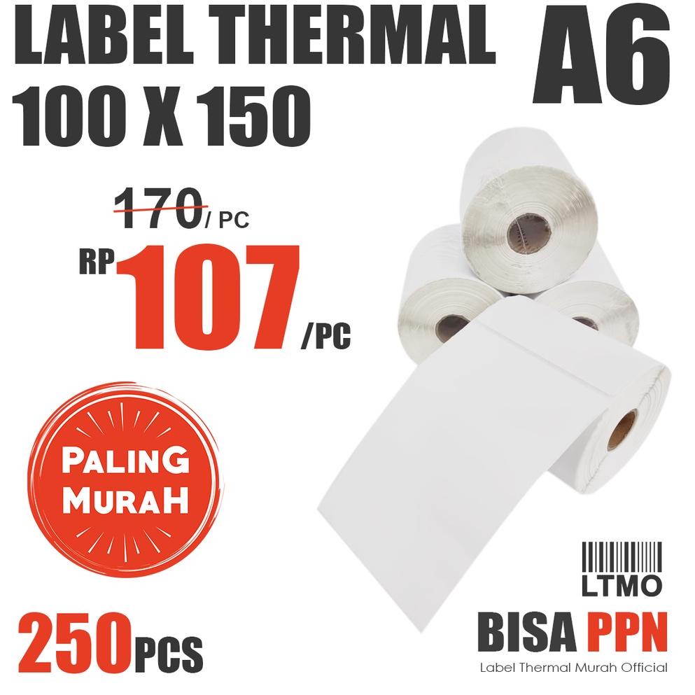 

Ready❊➶ Label Barcode 100 x 150 A6 kertas stiker thermal 250 pcs 91