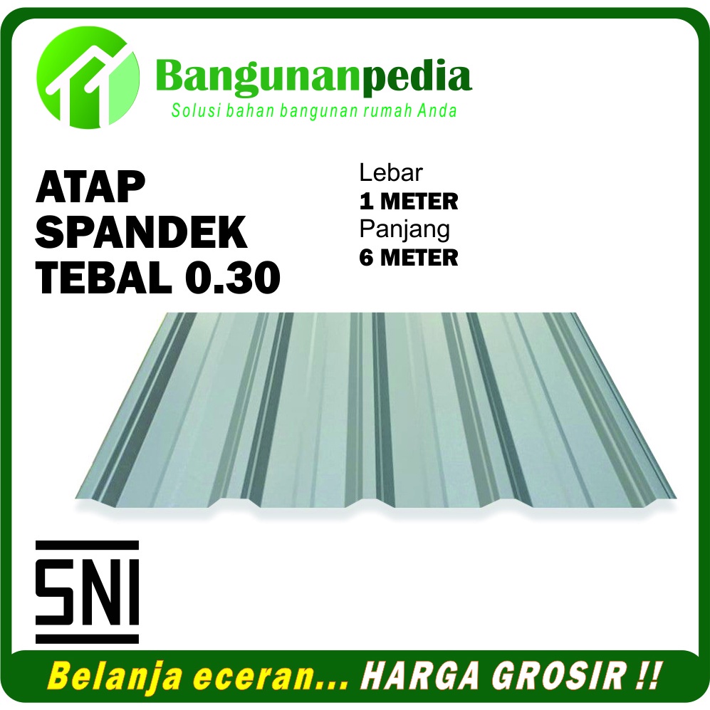 BP - Atap spandek sni harga per lembar panjang 6 meter