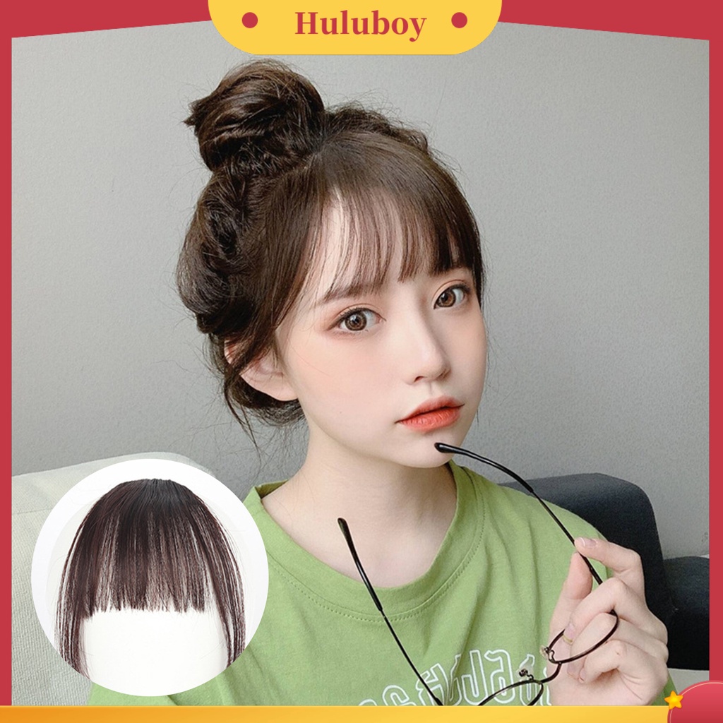 Wig Poni Ekstensi Rambut Pendek Bahan Serat Suhu Tinggi Ultra Tipis Untuk Wanita