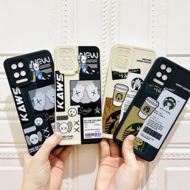 SOFTCASE PRO CAMERA VIVO T1 5G Y75 Y31 Y51 Y51A Y53S V20 SE V21 V21E V23 V23E 4G 5G MOTIF KAWS &amp; STARBUCKS COFFEE CUP