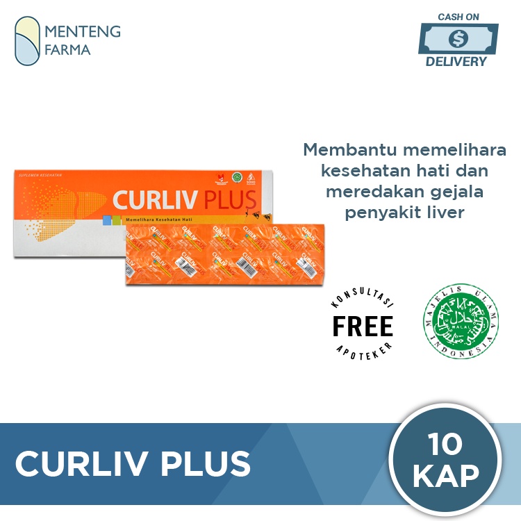 Curliv Plus 10 Kaplet - Suplemen Kesehatan Hati