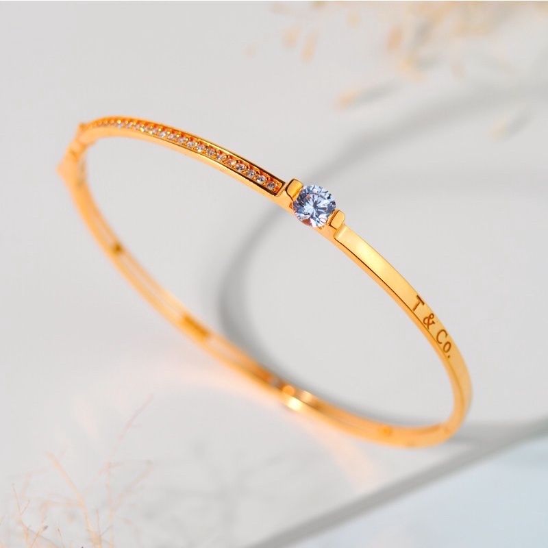 Gelang Emas Solitaire Listring T &amp; Co - Toko Emas Gadjah
