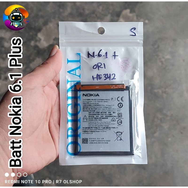 Baterai Nokia 6.1 Plus / Nokia 5.1 Plus HE342 Original