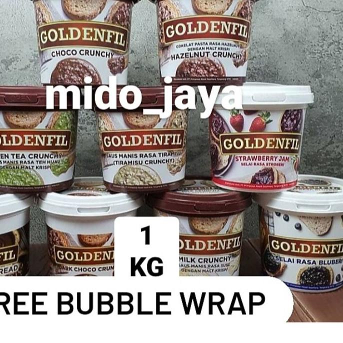 

Quality Control✅Goldenfil selai cokelat choco crunchy Blueberry Strawberry tiramisu green tea cheese milk crunchy|SQ3