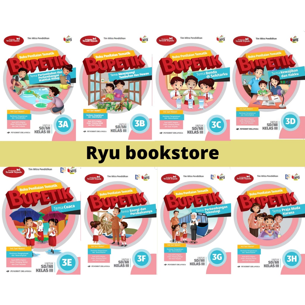 Buku Bupetik Kelas 3 SD/MI K13 Revisi Erlangga