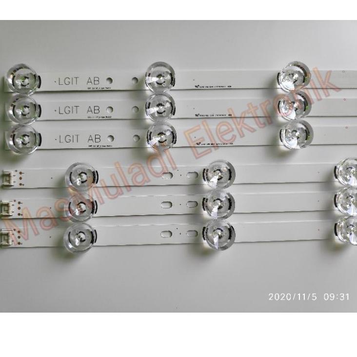 Obral Laris BACKLIGHT TV LED LG 32 Inch 6K 6V LAMPU 6V 6 KANCING LED LG 32LF550 32LB550 32LB550A 32L