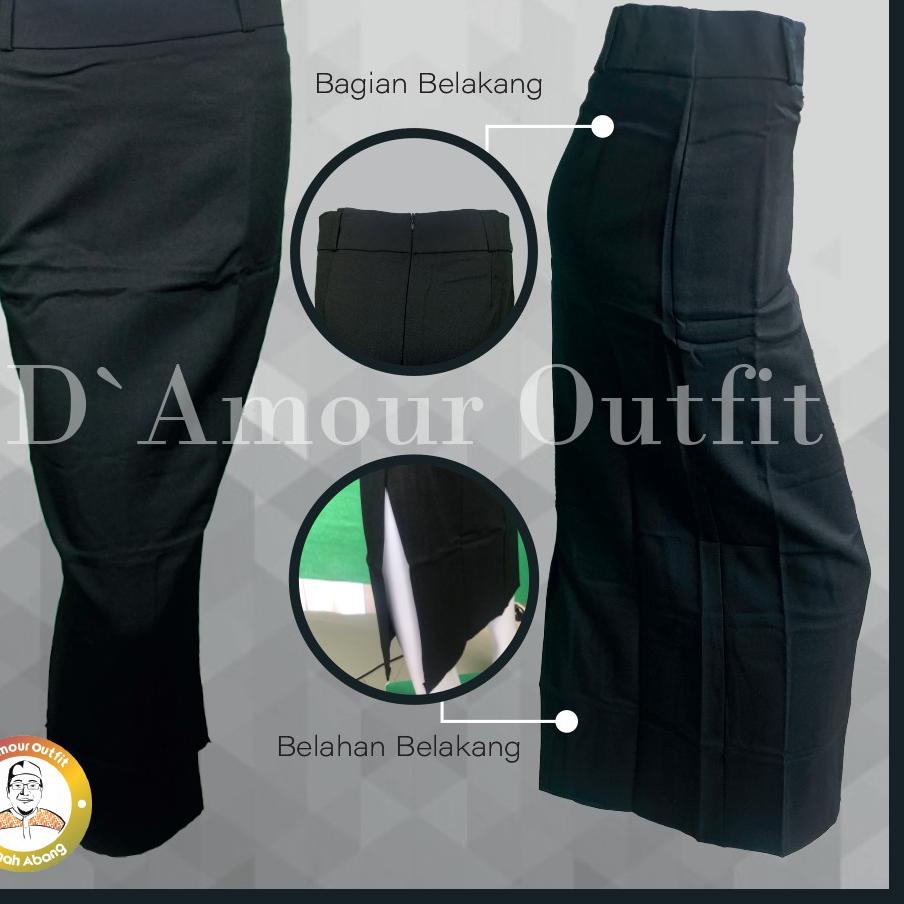 Stok Terbatas Rok Span Panjang BELAH BELAKANG Ukuran S M L XL Bahan Gabardine Premium Hitam Navy Abu
