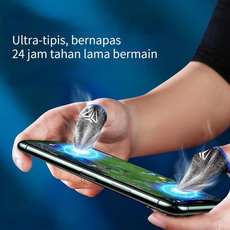 Jari Lengan Set untuk game mobile game Controller jempol Lengan anti keringat bernapas layar sentuh sensitif Joystick