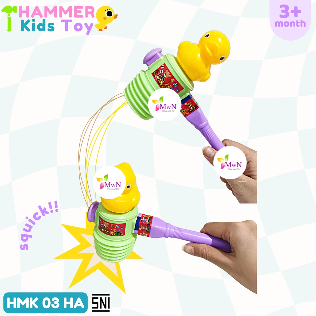 MWN Mainan Anak Palu Mukul Bunyi / Hammer Kids toys HMK03HA