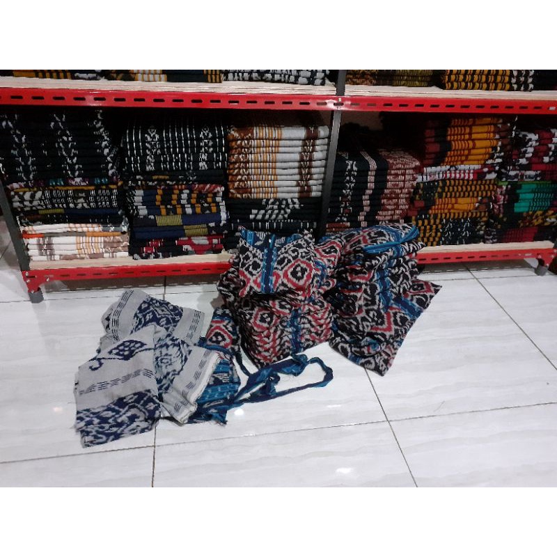 penambahan furing baju tenun kain tenun blangket ethnic