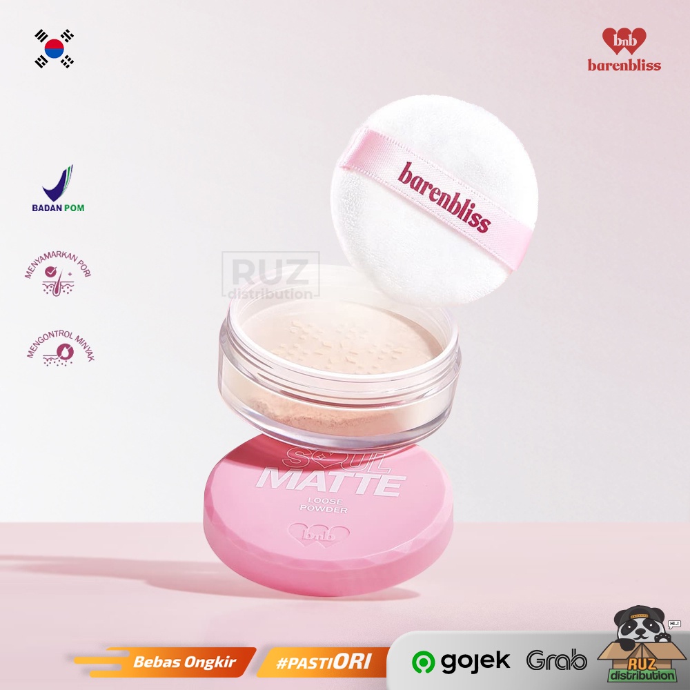 BNB barenbliss Soul-Matte Loose Powder - Bedak Tabur Tahan Lama