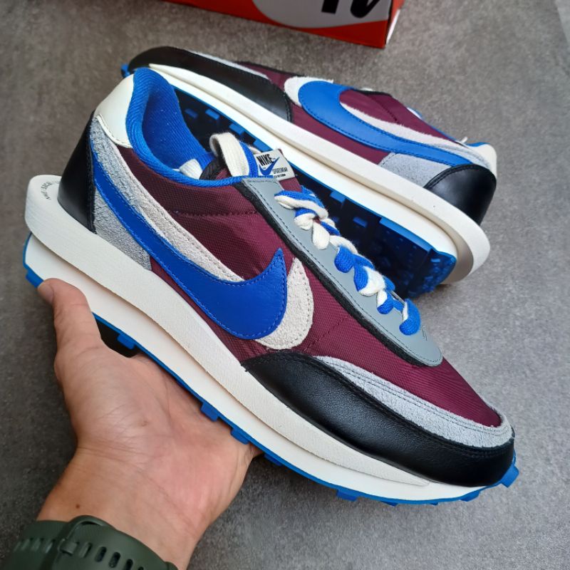 Nike LD Waffle Sacai Undercover Night Maroon Team Royal || blue red