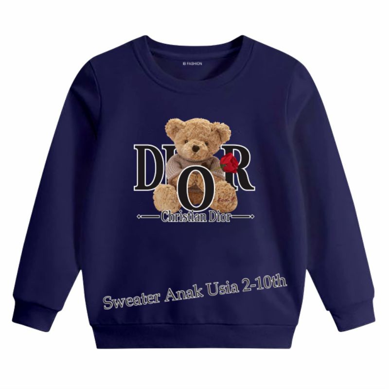 ((IB))SWEATER ANAK2 UNISEX/BEAR DIGITAL SABLON