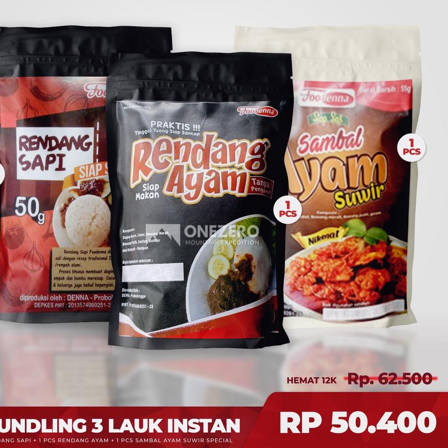 

NHRR-80 RANSUM ULTRALIGHT LAUK INSTAN PREMIUM SIAP SAJI UNTUK PENDAKI [PAKET] Keluaran Terbaru