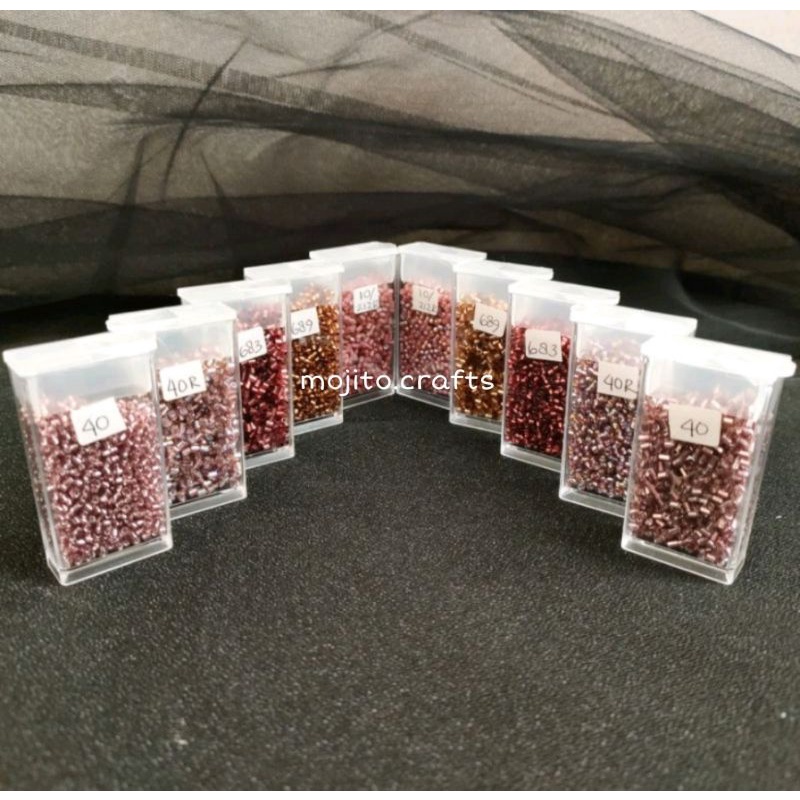 Payet Jepang MGB Asli Original Varian Ungu Kemerahan 2 / Payet Kebaya / Payet MGB / Payet Ungu / Hia