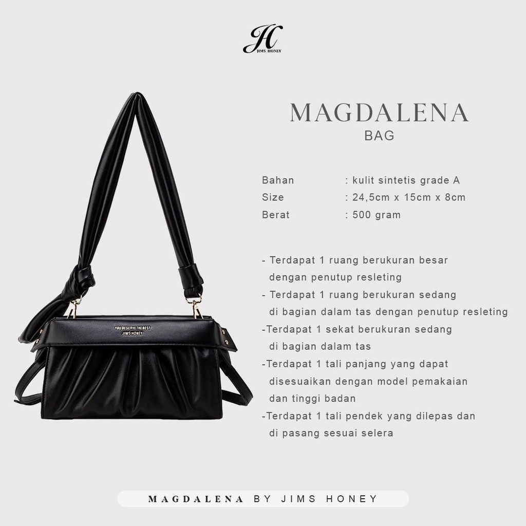 Jims Honey Magdalena Bag Tas Selempang Wanita Shoulder Bag Import Kekinian