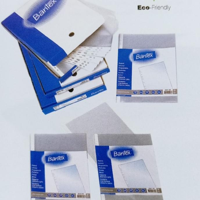 

Plastik PP pocket a4 / clear / o.o8 mm merk Bantex 2046