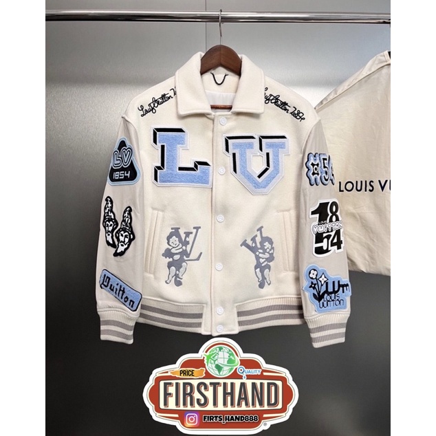 JACKET VARSITY LV UNISEX AUTENTIC 1:1