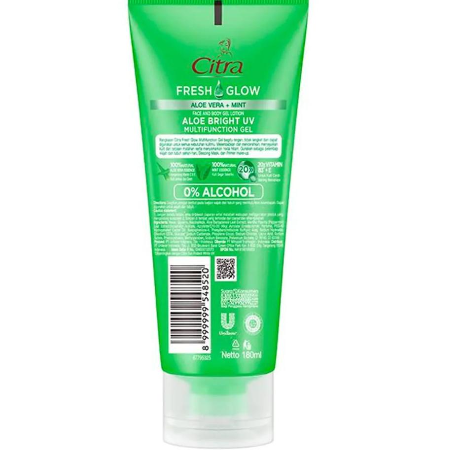 Barang baru--(INEED) CITRA Fresh Glow Multifunction Gel 100ml | Aloe Bright UV | Coconut Nourish UV 