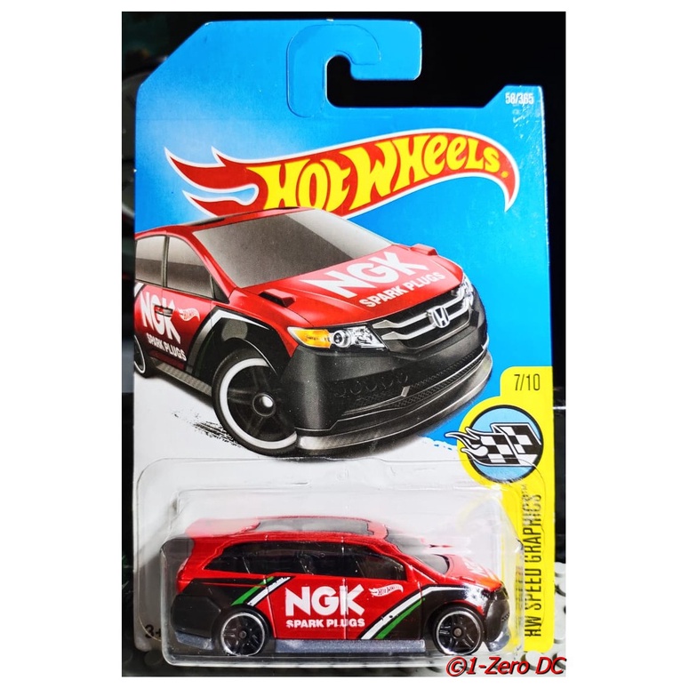 HotWheels ,JDM,HW 2017,Honda ODYSSEY NGK red