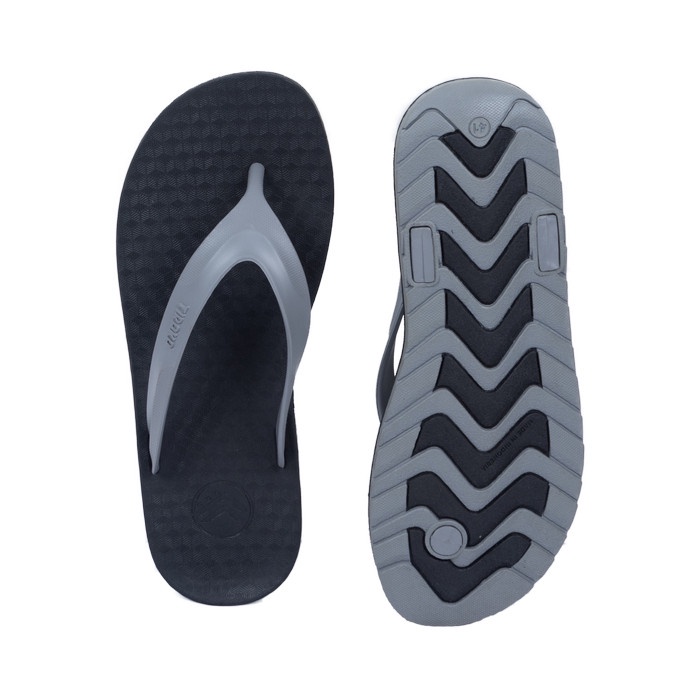 Sandal Sendal Jepit Capit Pria Anti Slip Licin Kuat Awet TIRAKA SANIP Hitam Abu