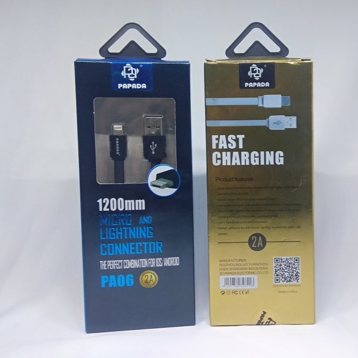 Kabel Data 2in1 Murah Kabel charger Papada PA-06