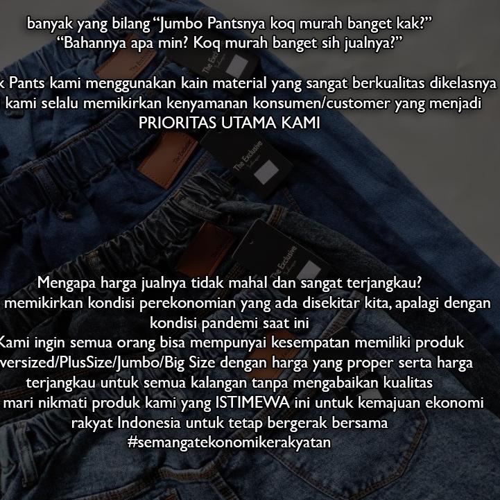 Miliki ! Celana Boyfriend Jeans Wanita Jumbo BB 65 - 125 KG Celana Baggy Jeans Bigsize Highwaist Boy