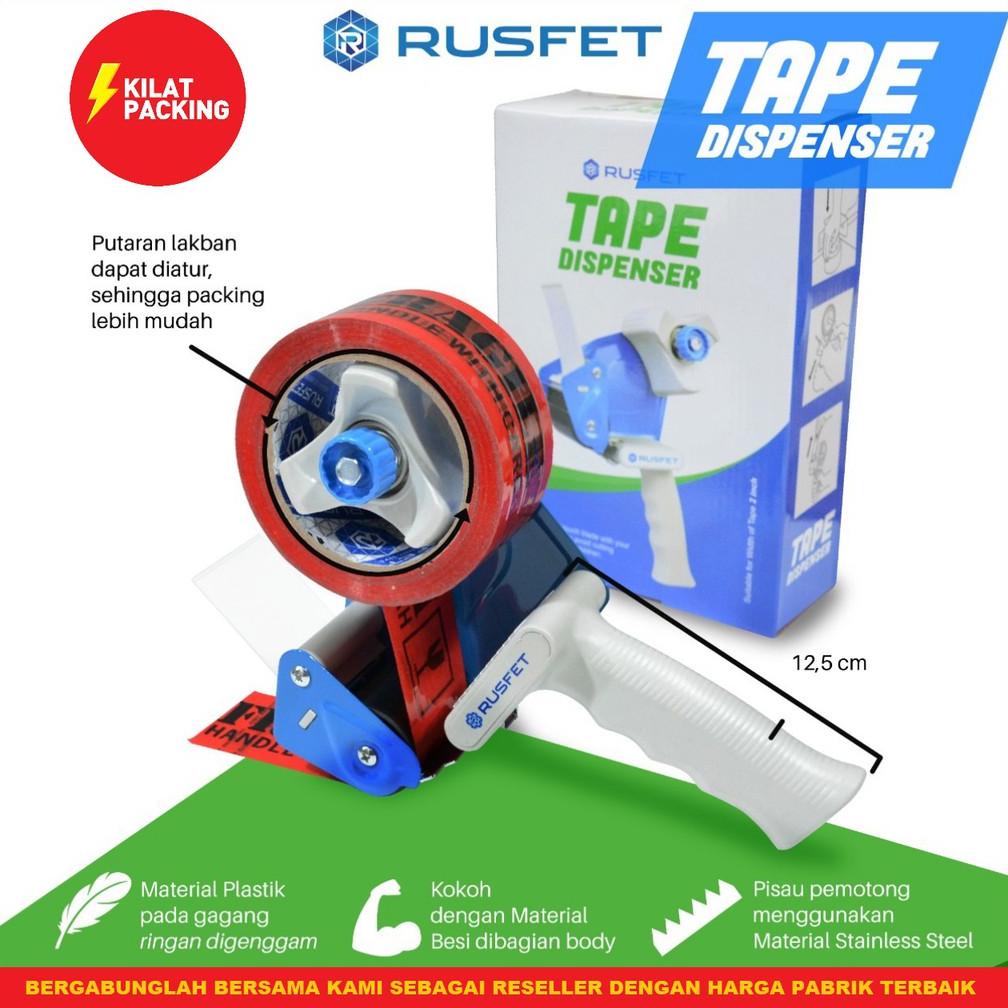 

BISA COD Tape Dispenser Gagang / Alat Pemotong Lakban/ Alat Potong Lakban RUSFET