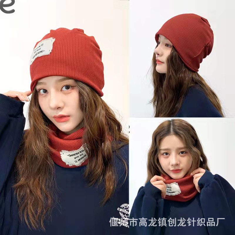 Topi Kupluk Selendang Outdoor 2 Layer Wanita Dewasa Fashion Perempuan Korea Import