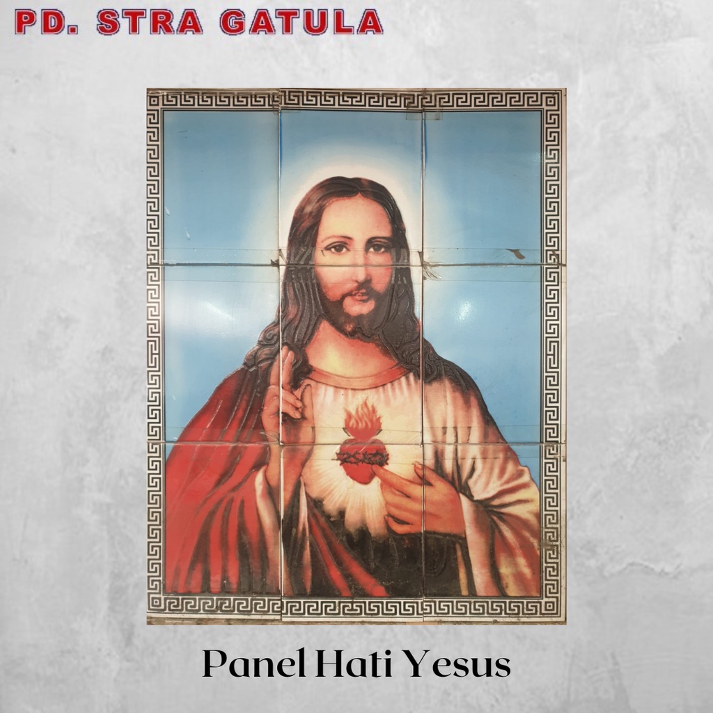 Keramik Panel Dinding Aster Gambar Hati Yesus