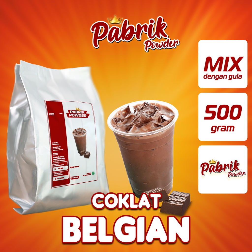 Coklat Belgian Powder Mix - 500 gram