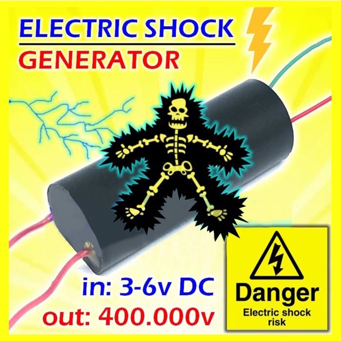 400KV Electric Shock Generator High Voltage Tegangan Tinggi Boost Stun