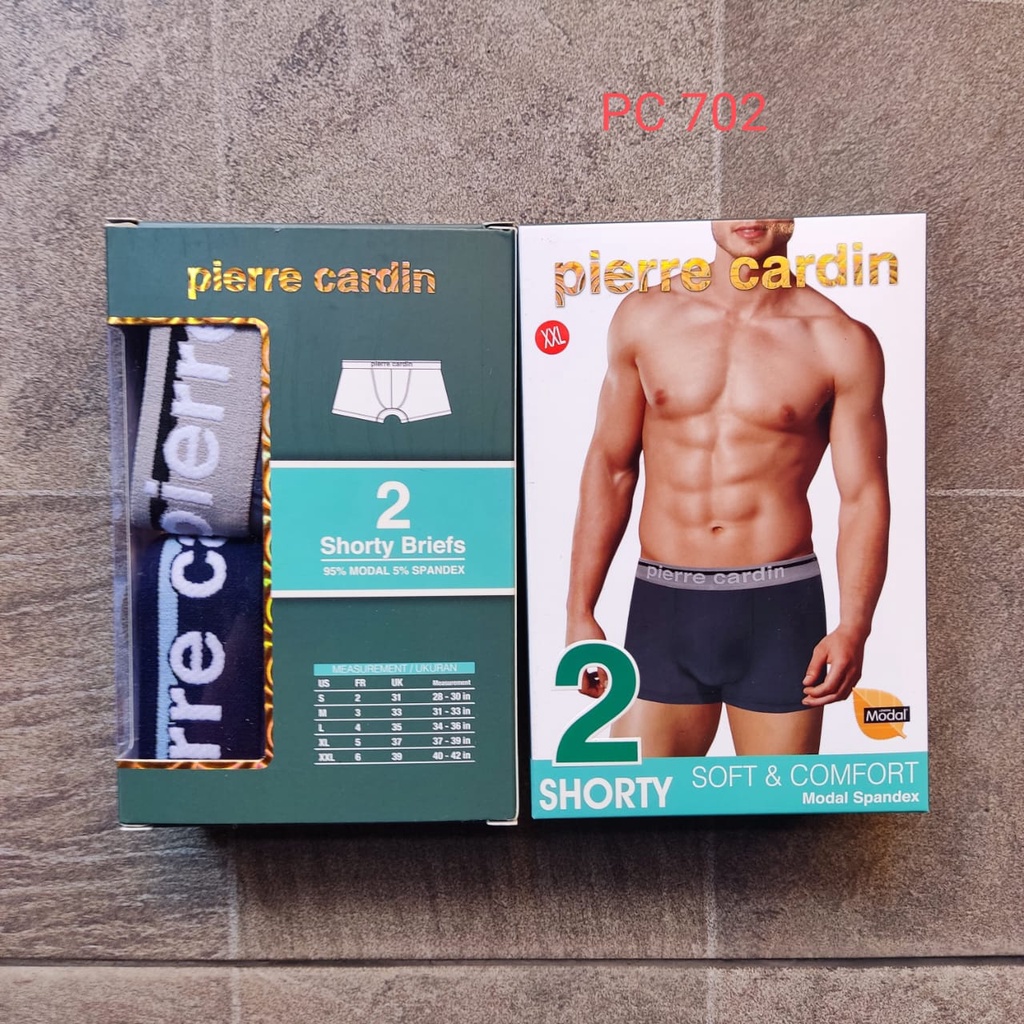 Pierre Cardin Celana Boxer Pria PC 702 1 Box isi 2Pcs