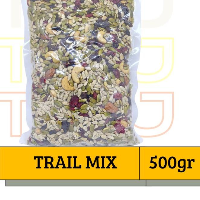 

Ready Stock PREMIUM TRAIL MIX 500 gr (ALMD, CHSEW, RAISN,CRNBRY, PUMKIN, SNFLWR,CHIA)^
