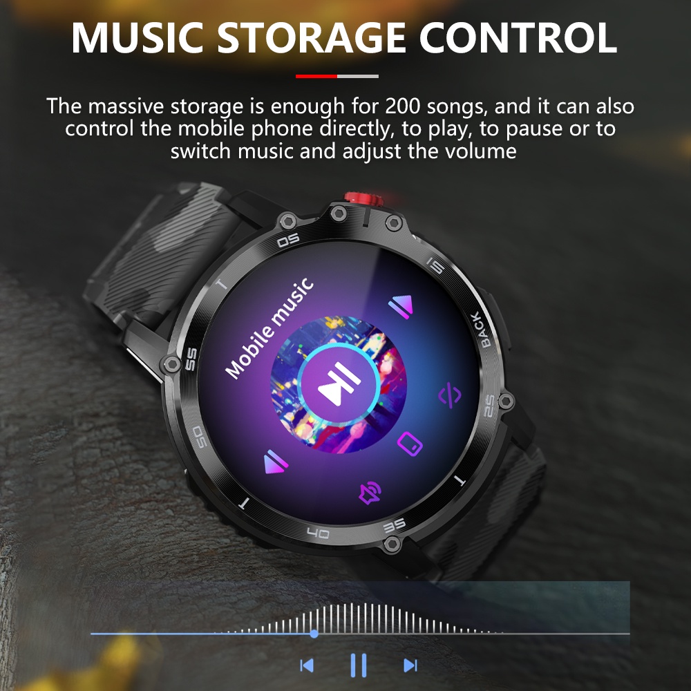 Bozlun Smartwatch high memory Waterproof 3ATM Bluetooth 3.0+5.0 Long-lasting battery life Wear-resistant multi-sport mode smartwatch